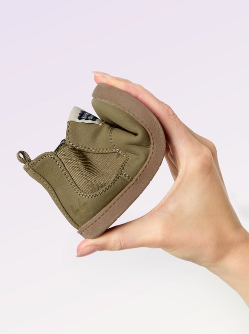 Boots en simili avec soufflet élastiqué - Motricité 3 '1ers pas' - Kitchoun - Kiabi