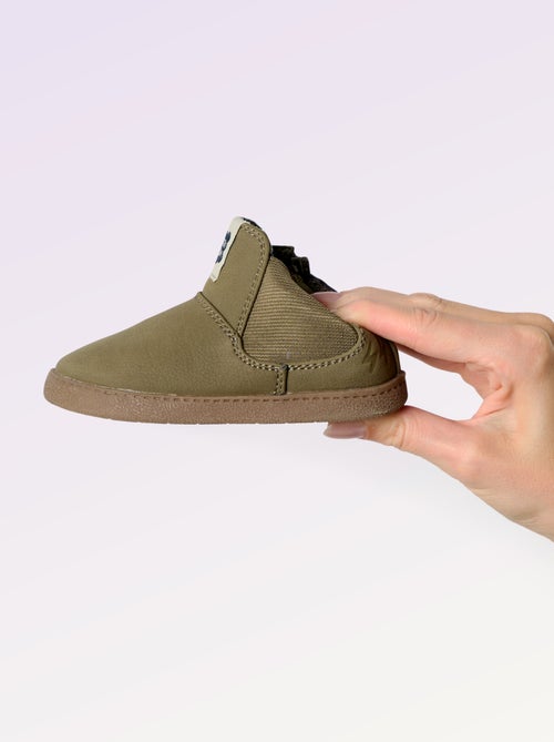 Boots en simili avec soufflet élastiqué - Motricité 3 '1ers pas' - Kitchoun - Kiabi
