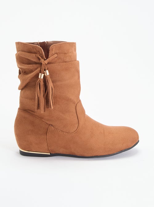 Boots en suédine - Kiabi