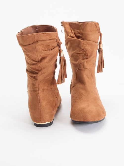Boots en suédine - Kiabi