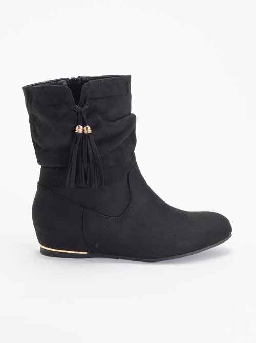 Boots en suédine - Kiabi