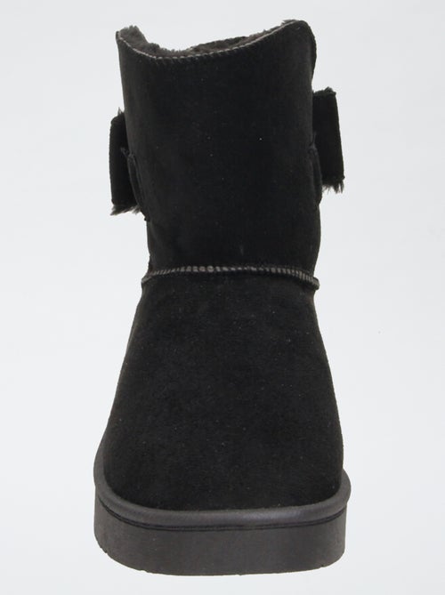 Boots fourrées en suédine - Kiabi Boots fourrées en suédine - Kiabi