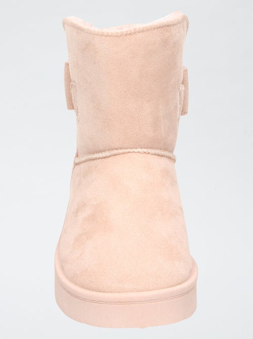 Boots fourrées en suédine - Kiabi Boots fourrées en suédine - Kiabi