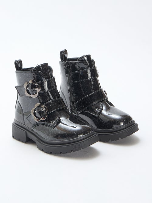 Boots lisses pailletées - Kiabi