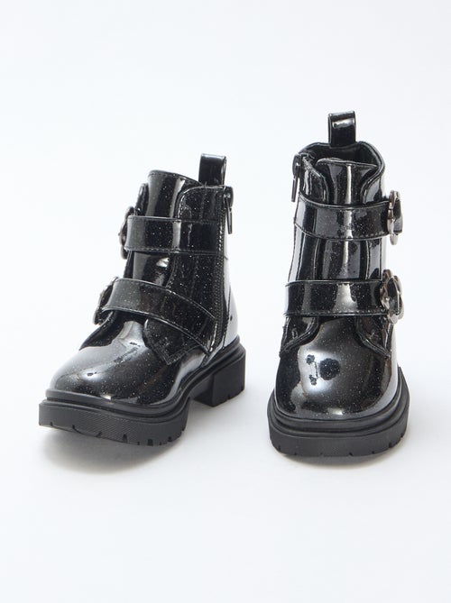 Boots lisses pailletées - Kiabi