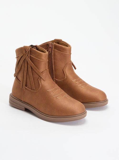 Boots met suèdelook - Kiabi