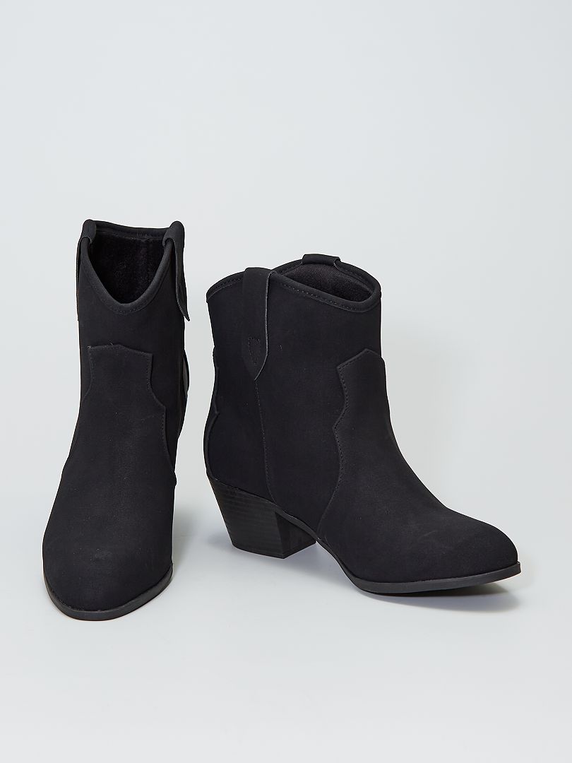 Boots style western noir - Kiabi