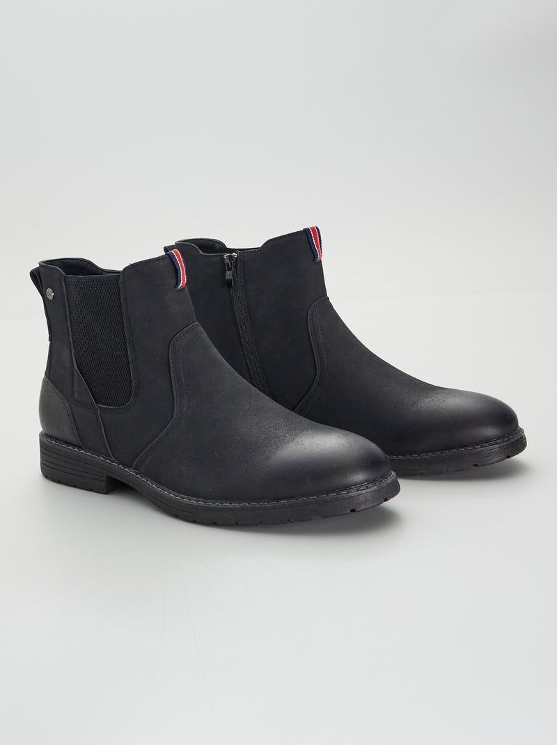 Boots type chelsea Noir - Kiabi