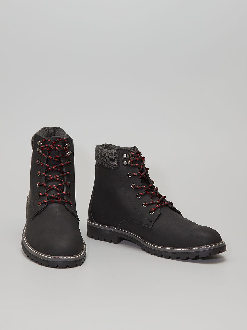 Boots type montagne noir - Kiabi