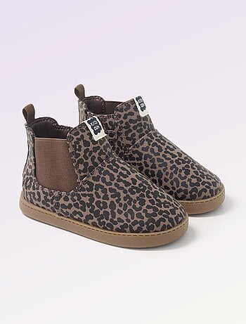 Kitchoun - Boots van imitatieleer met elastische inzet