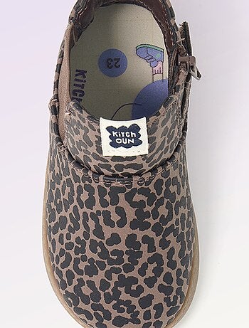 Kitchoun - Boots van imitatieleer met elastische inzet