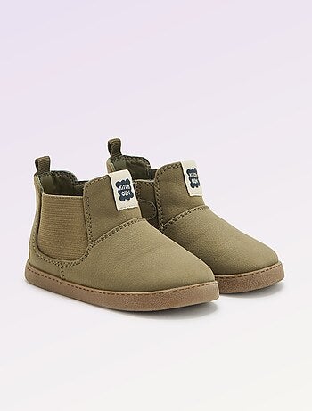 Kitchoun - Boots van imitatieleer met elastische inzet