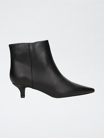 Boots van imitatieleer met hak