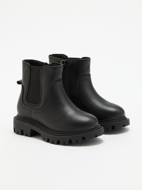 Boots van imitatieleer - Kiabi