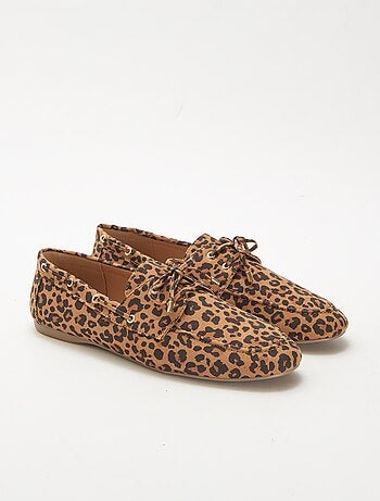 Bootschoenen met luipaardprint