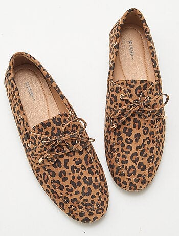 Bootschoenen met luipaardprint