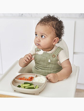 Bord met zuignap en vakjes voor baby | b.box