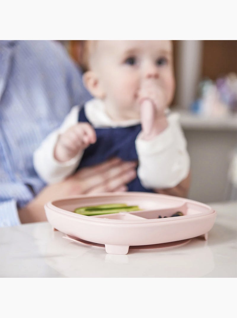 Bord met zuignap en vakjes voor baby Roze - Kiabi