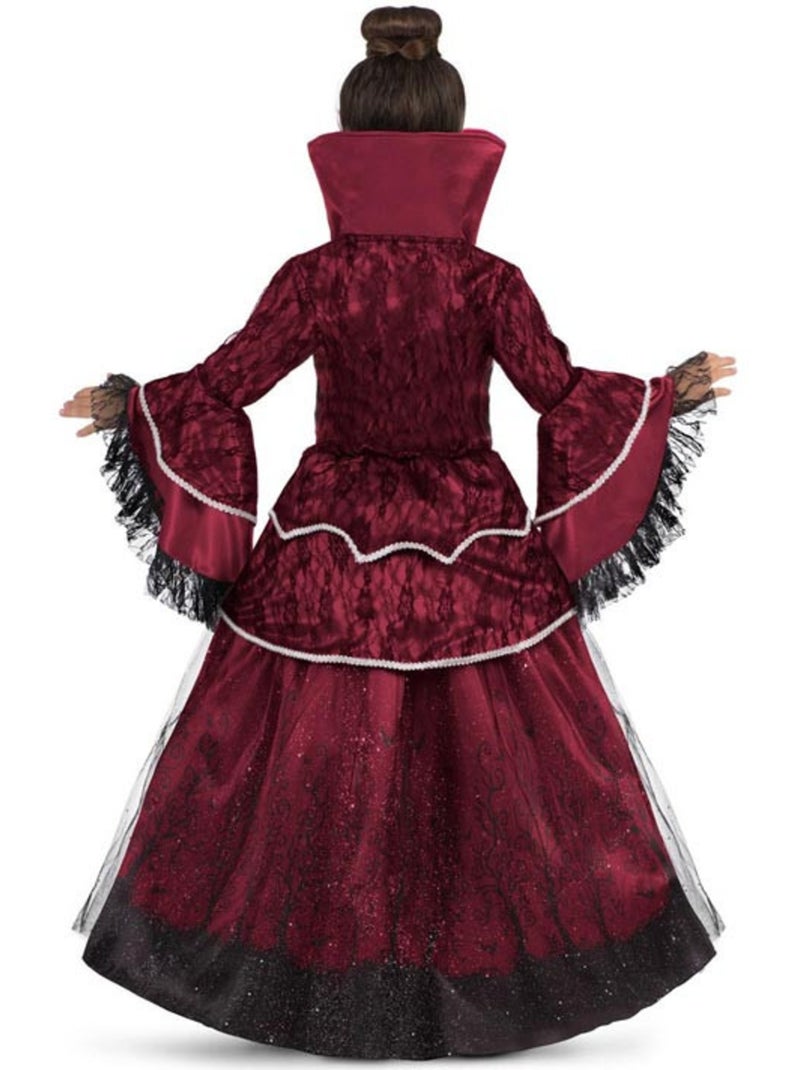 Bordeauxrood vampierenkoningin kostuum met onderrok Multicolor - Kiabi