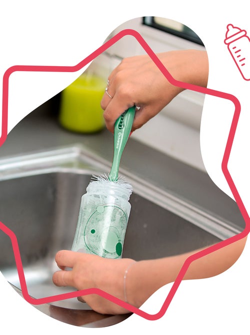 Borsteltjes voor de Badabulle-zuigfles + fopspeen - Kiabi Borsteltjes voor de Badabulle-zuigfles + fopspeen - Kiabi