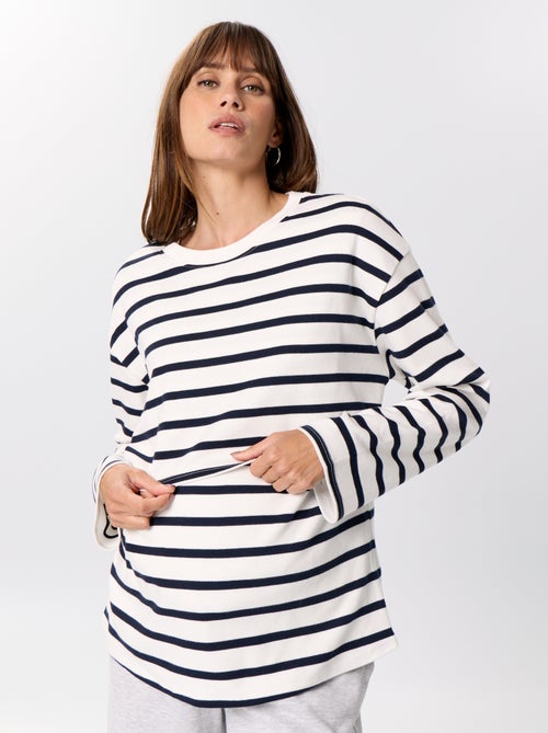 Borstvoeding T-shirt met lange mouwen - Kiabi