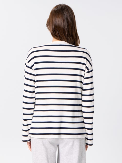 Borstvoeding T-shirt met lange mouwen - Kiabi