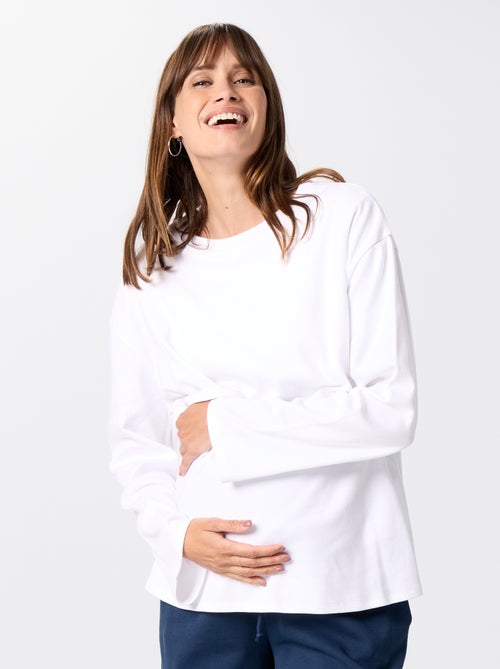 Borstvoeding T-shirt met lange mouwen - Kiabi