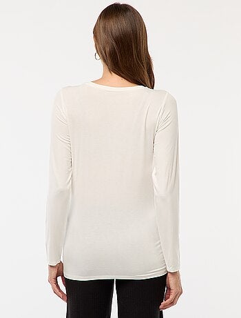 Borstvoedings-T-shirt met gemêleerd effect