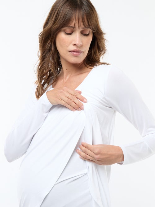 Borstvoedings-T-shirt met gemêleerd effect - Kiabi