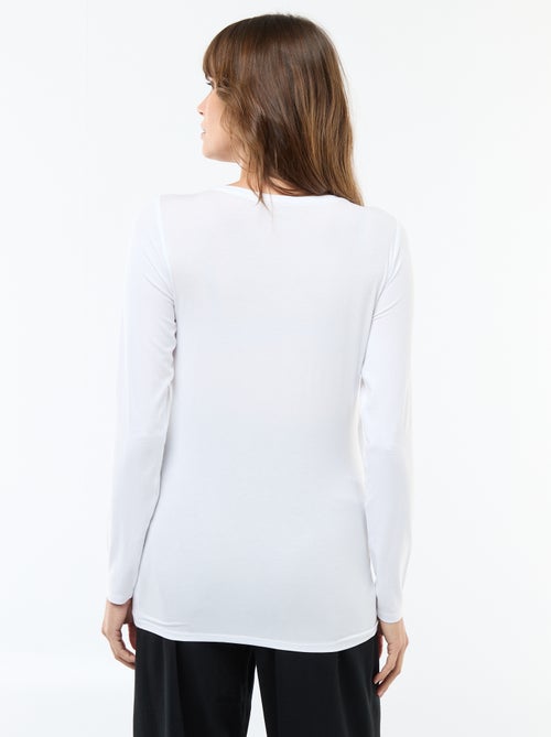 Borstvoedings-T-shirt met gemêleerd effect - Kiabi