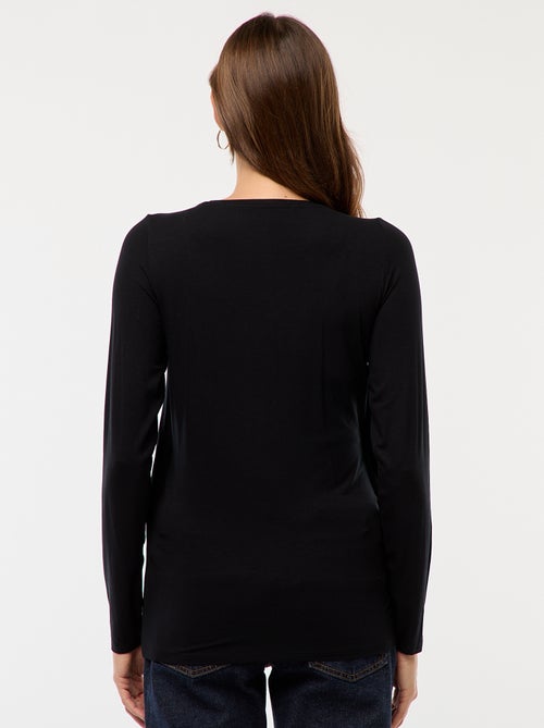 Borstvoedings-T-shirt met gemêleerd effect - Kiabi