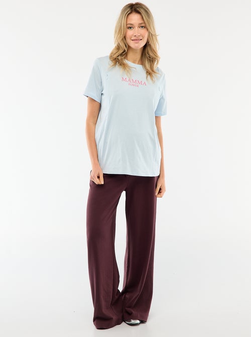 Borstvoedings-T-shirt met korte mouw en print - Kiabi Borstvoedings-T-shirt met korte mouw en print - Kiabi