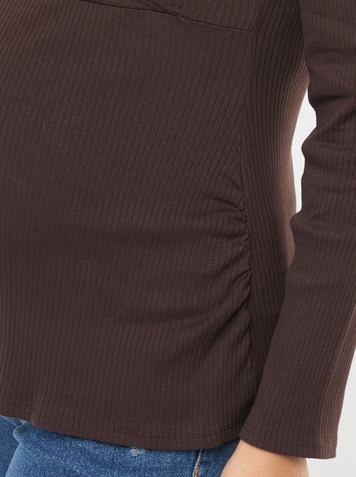 Borstvoedings-T-shirt met overslag - Kiabi