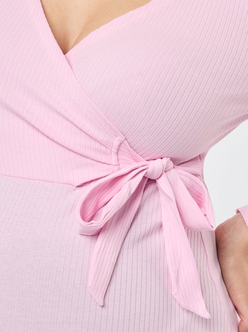 Borstvoedings-T-shirt met overslag - Kiabi