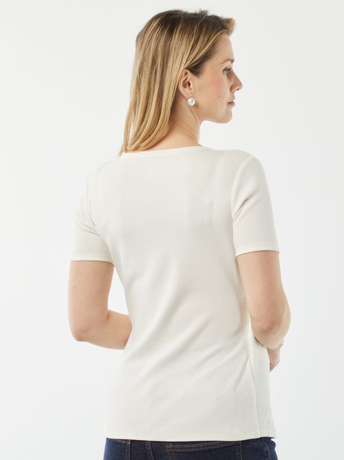 Borstvoedings-T-shirt met overslag - Kiabi