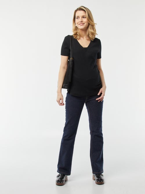 Borstvoedings-T-shirt met overslag - Kiabi