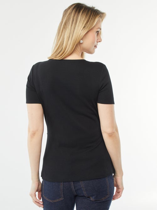 Borstvoedings-T-shirt met overslag - Kiabi