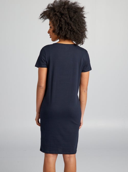 Borstvoedingsnachthemd met opschrift - Kiabi