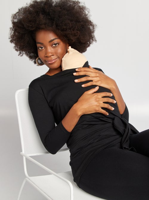 Borstvoedingsshirt met kangoeroezak - Kiabi