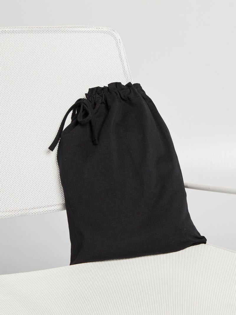 Borstvoedingsshirt met kangoeroezak zwart - Kiabi