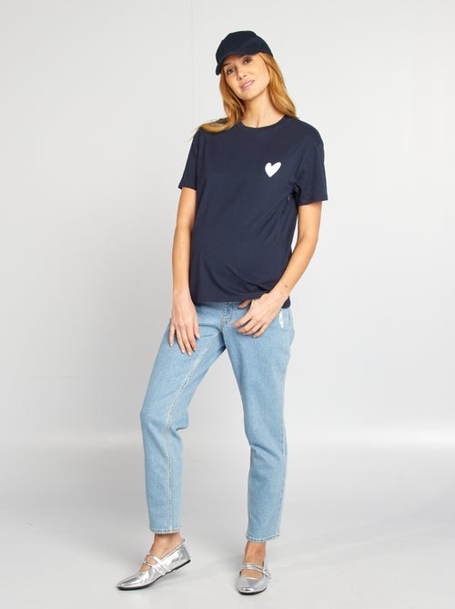 Borstvoedingsshirt met print - Kiabi