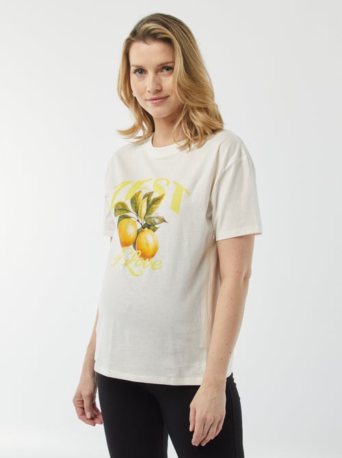 Borstvoedingsshirt met print - Kiabi