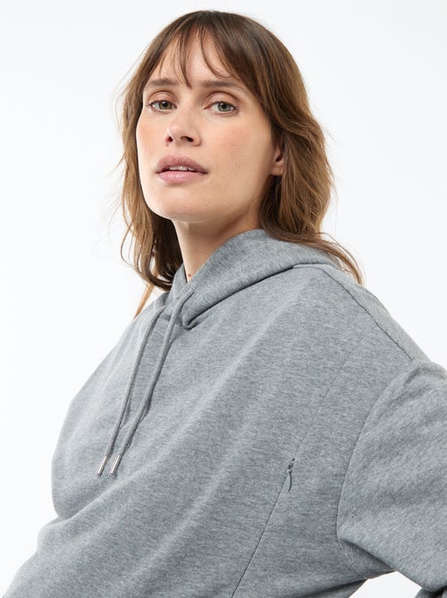 Borstvoedingssweater met capuchon - Kiabi