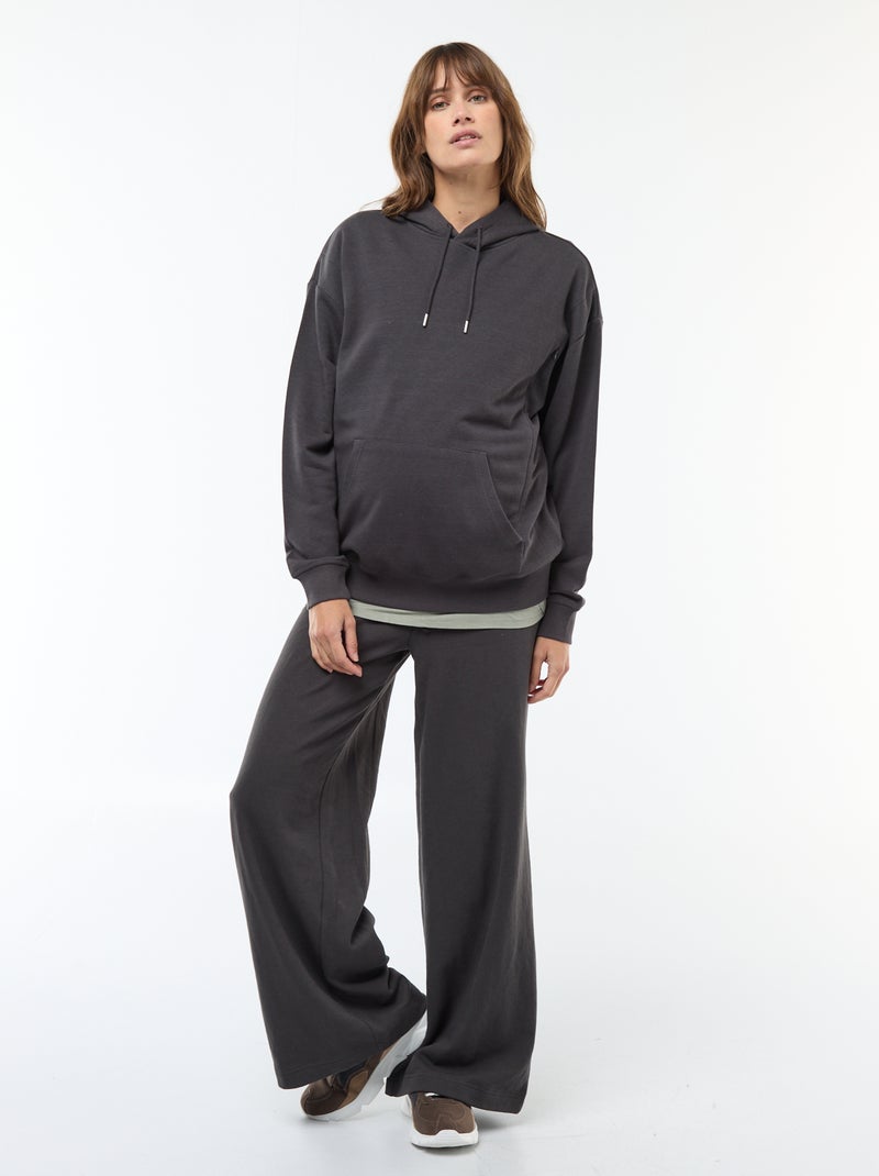 Borstvoedingssweater met capuchon Zwart - Kiabi