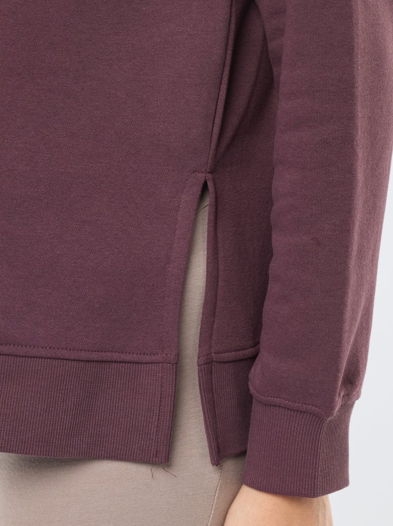 Borstvoedingssweater met opschrift Bruin - Kiabi
