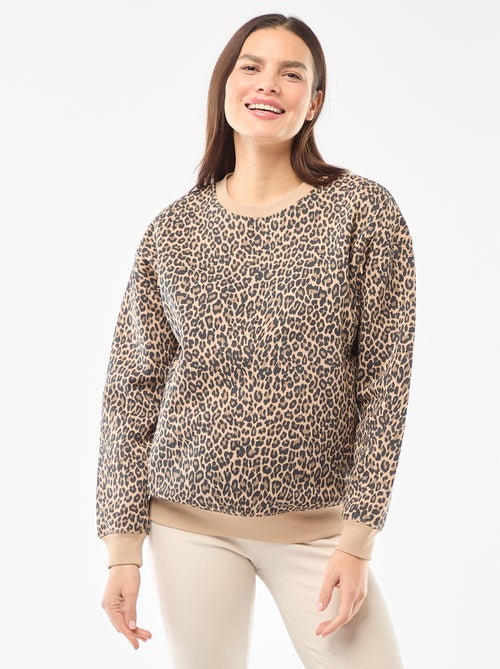 Borstvoedingssweater van joggingstof - Kiabi