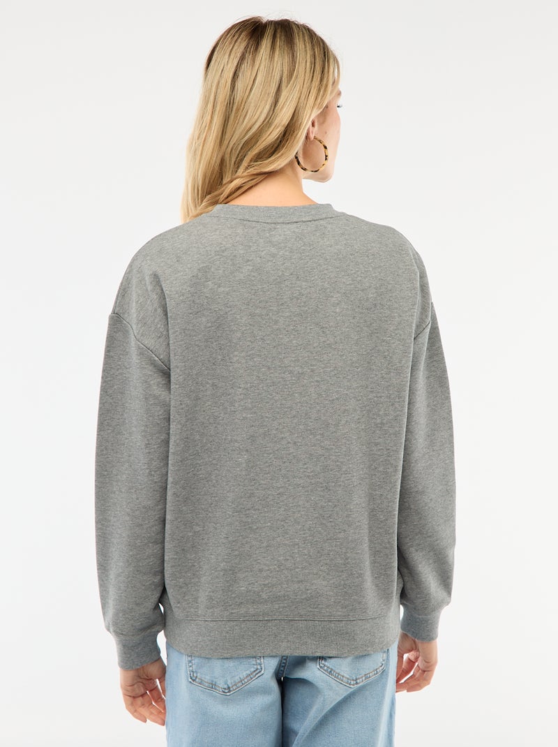 Borstvoedingssweater van joggingstof Grijs - Kiabi