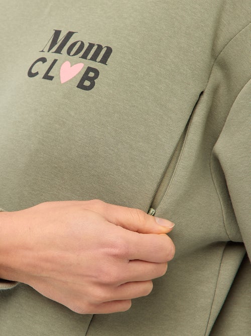 Borstvoedingssweater van joggingstof - Kiabi