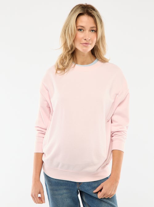 Borstvoedingssweater van joggingstof - Kiabi