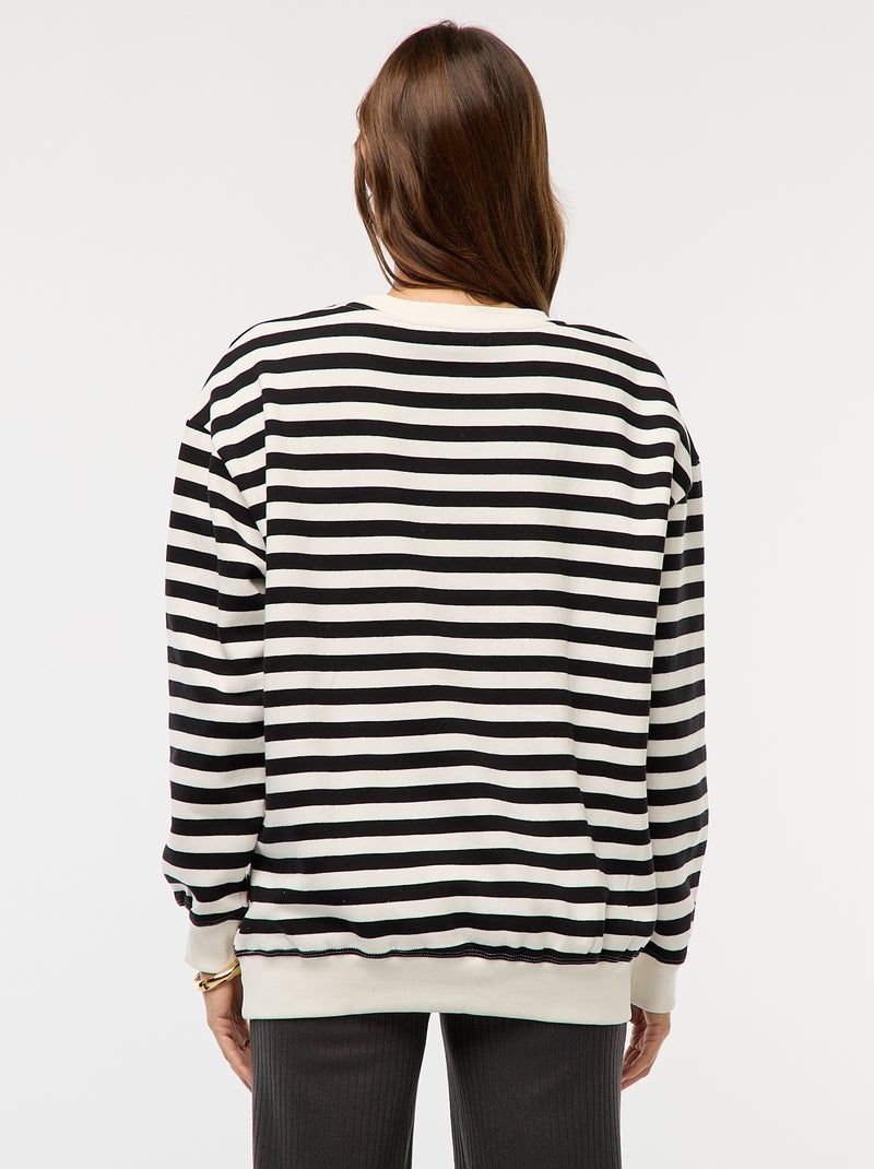 Borstvoedingssweater van joggingstof Wit - Kiabi
